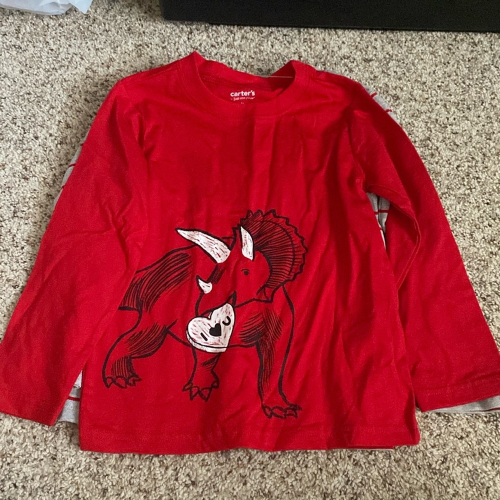 Carters 4T Valentine Shirt Set
